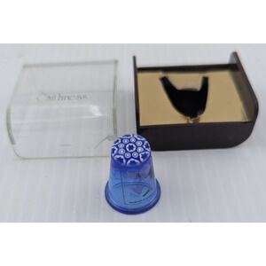 Caithness Miniature Millefiori Thimble Paperweight TH11 Caithness Glass Scotland